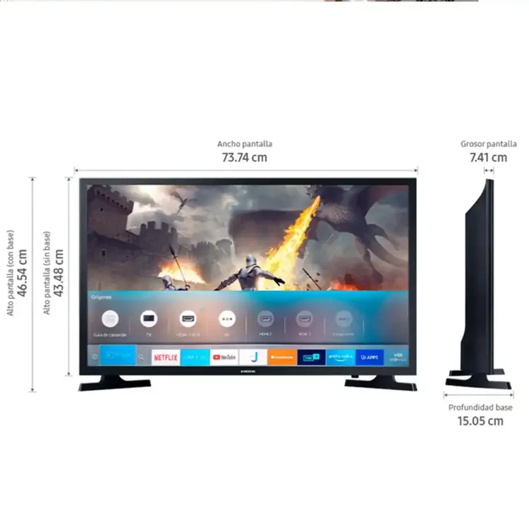 Televisor Samsung 32" 32T4300 HD LED Smart TV - Image 2